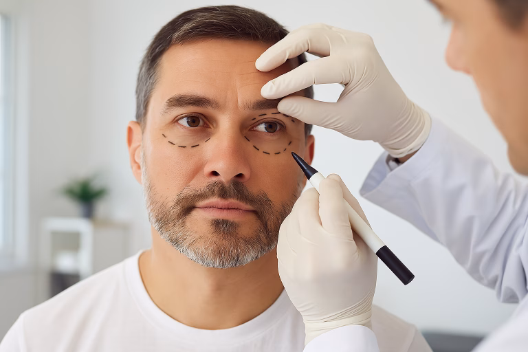 Consulta preoperatoria para blefaroplastía